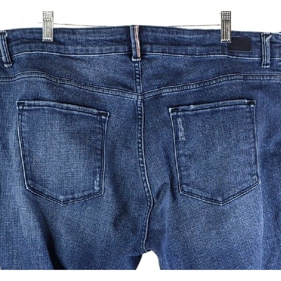 Lee Modern Womens Jeans Size 18W Straight Leg 38x29 Distressed - Picture 4 of 10